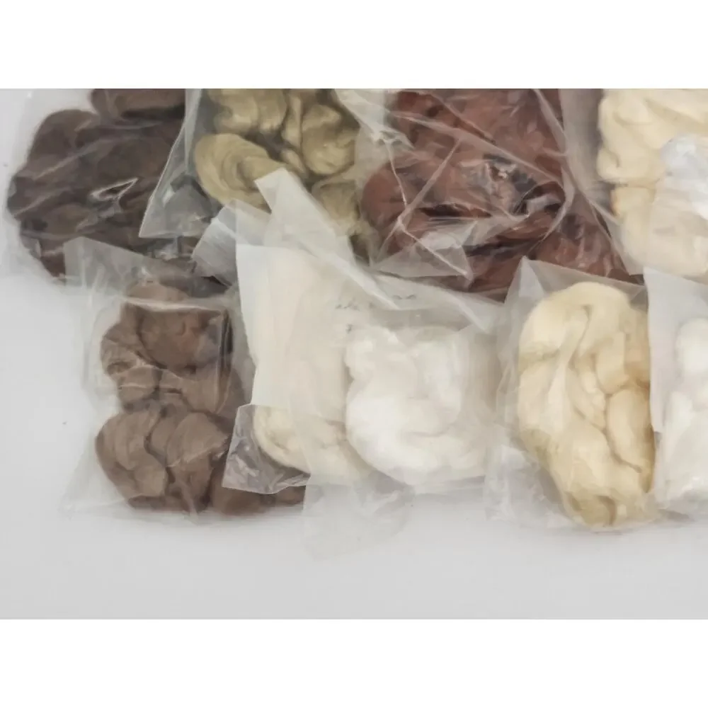 Doll Wig Weft Extensions Mohair Synthetic Hair Craft Supply Lot